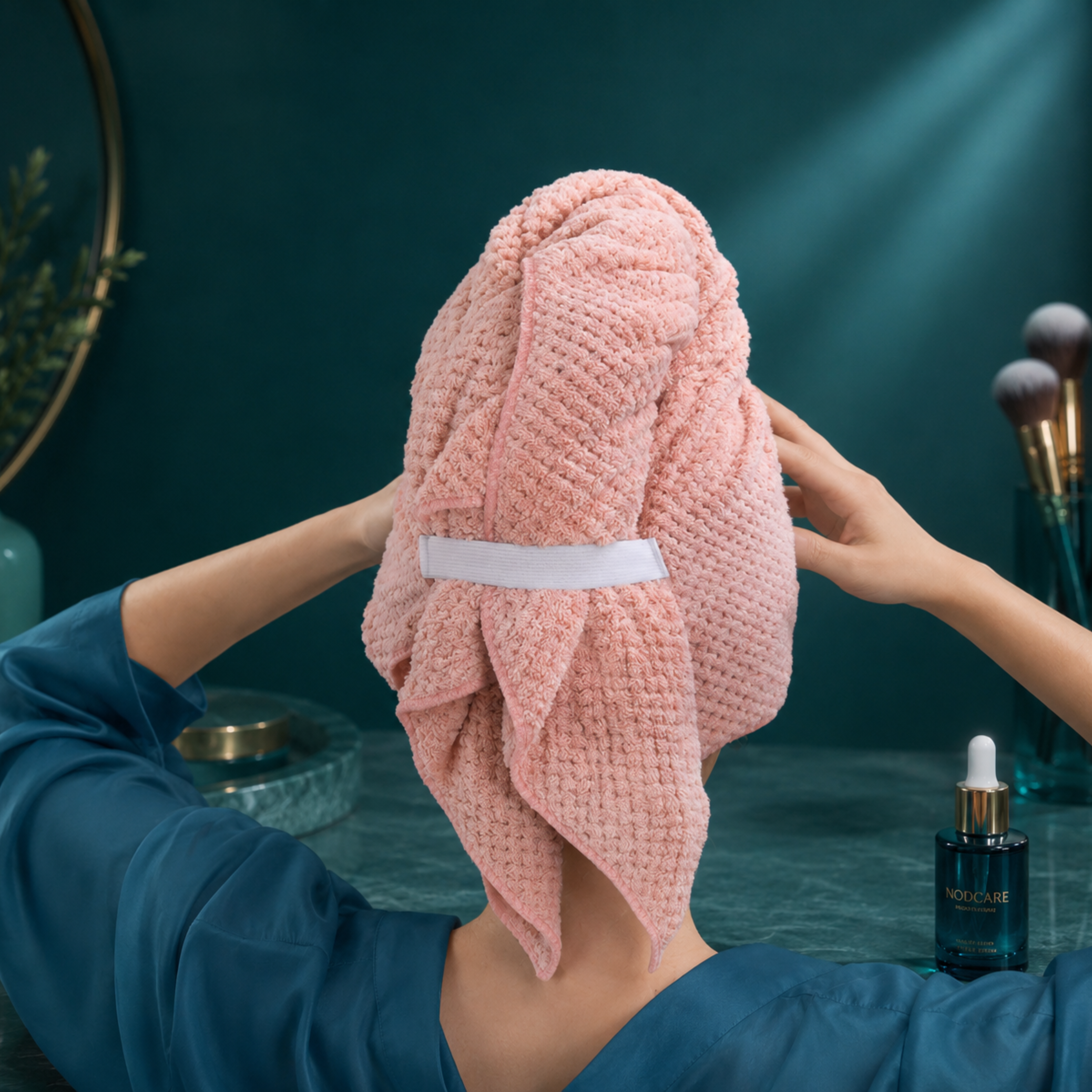 Hårhandduksturban i mikrofiber – Snabbtorkande, hårskyddande twistmodell