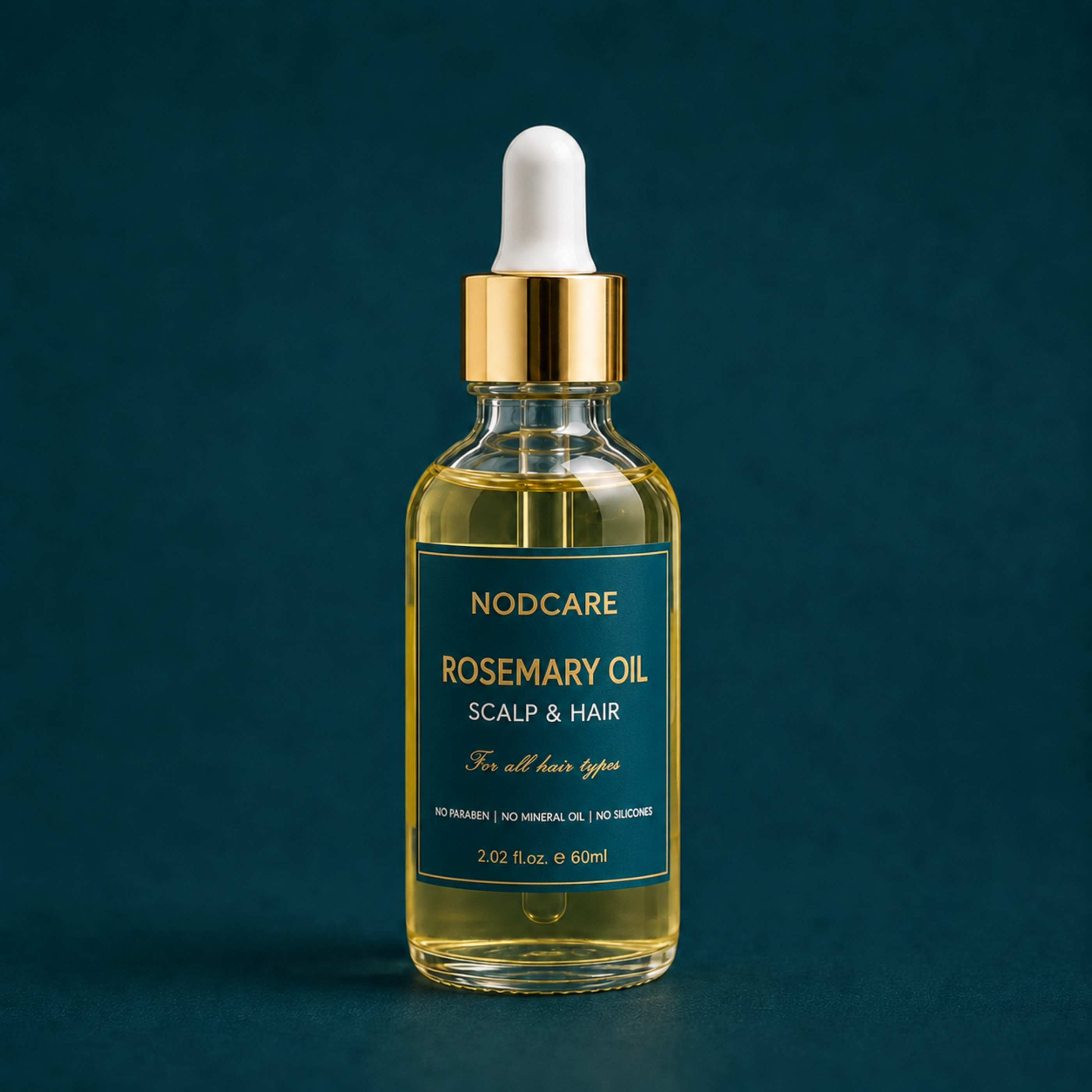 Biotin och rosmarinolja för hårväxt – Naturlig 60 ml hårbottenbehandling